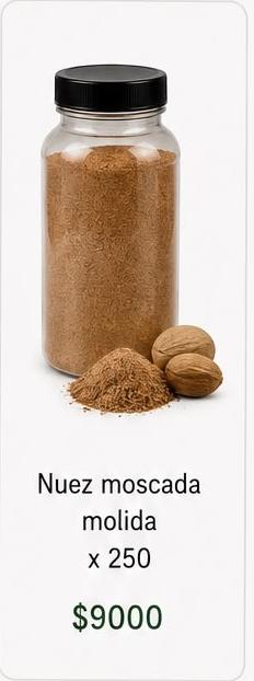 Nuez moscada 250gr